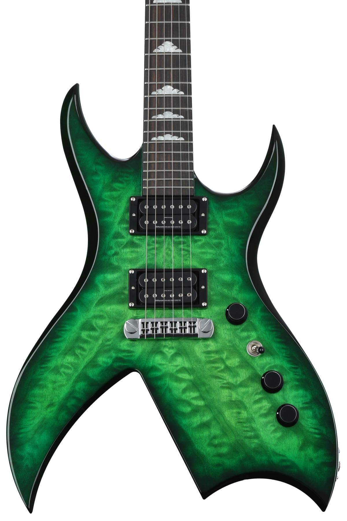 BC Rich B Legacy Guitarra Eléctrica Trans Green, Estilo Legacy, Acabado Verde Translúcido RICHBSUPTG