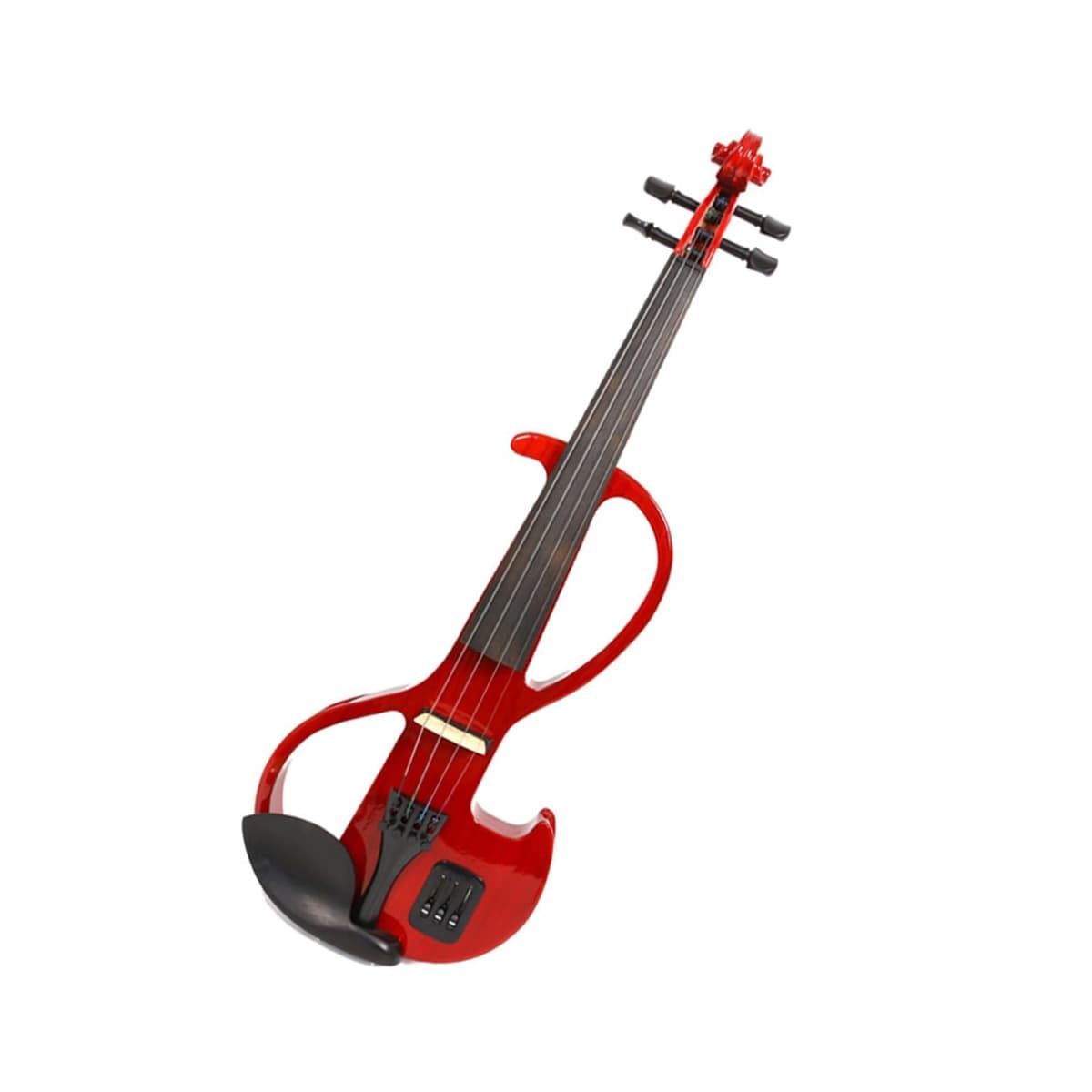 MJRQWS MSZYWJAB Violín Eléctrico Profesional 4/4 Colorido Rojo, Instrumento Musical Electrónico para Tocar