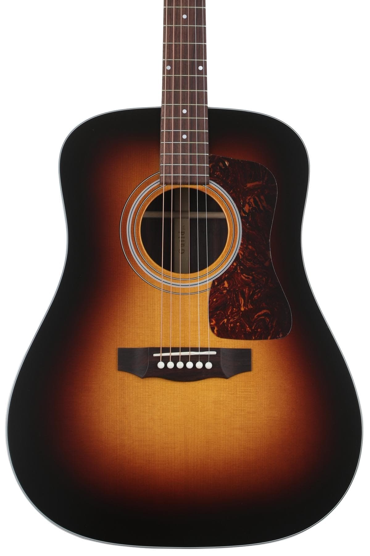 Guild D-50 Standard Dreadnought - Guitarra acústica, Antique Burst, tapa maciza, proyección potente, 6 cuerdas, madera premium 99-744-0090