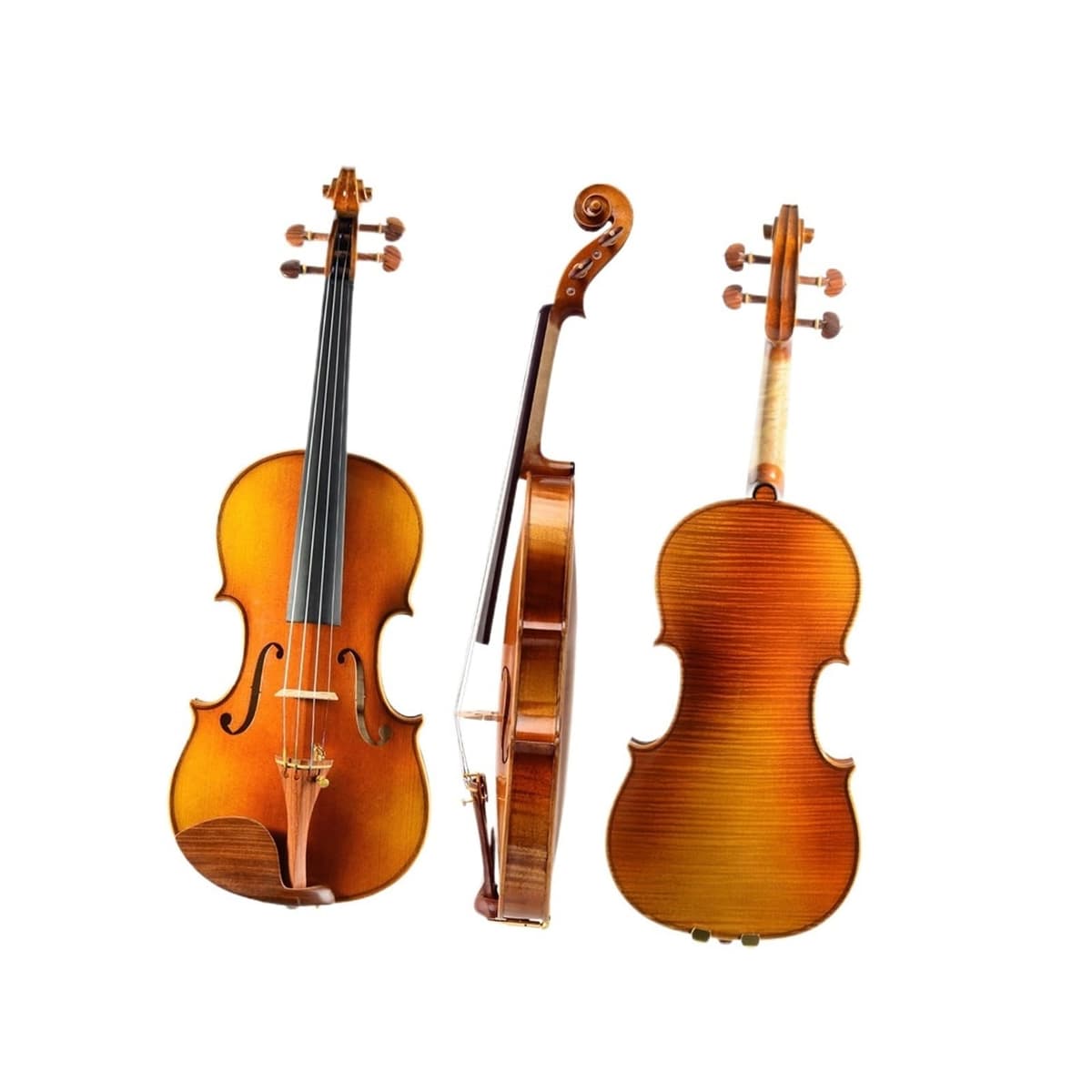 MJRQWS MSZYWJAB Violín 1/4 de Palisandro Antiguo Profesional Instrumento de Cuerda (3/4)