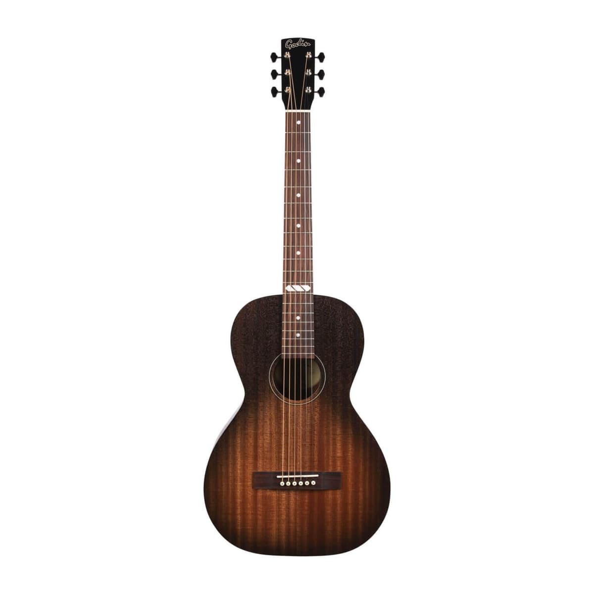 Godin Mahogany Parlor Guitarra Electroacústica - Black Burst, cuerpo de caoba, parlor, pastilla integrada GODIN 052554