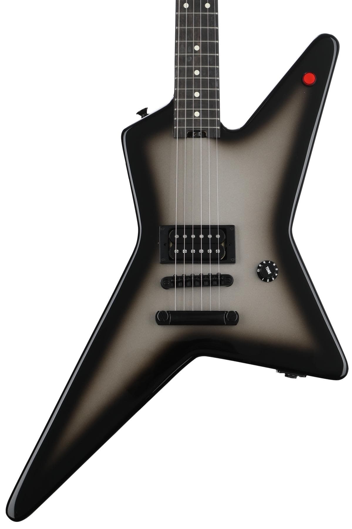 EVH Limited-Edition Star TOM Guitarra Eléctrica - Silverburst, puente TOM, edición limitada, acabado Silverburst, cuerpo tipo Star 5108008321