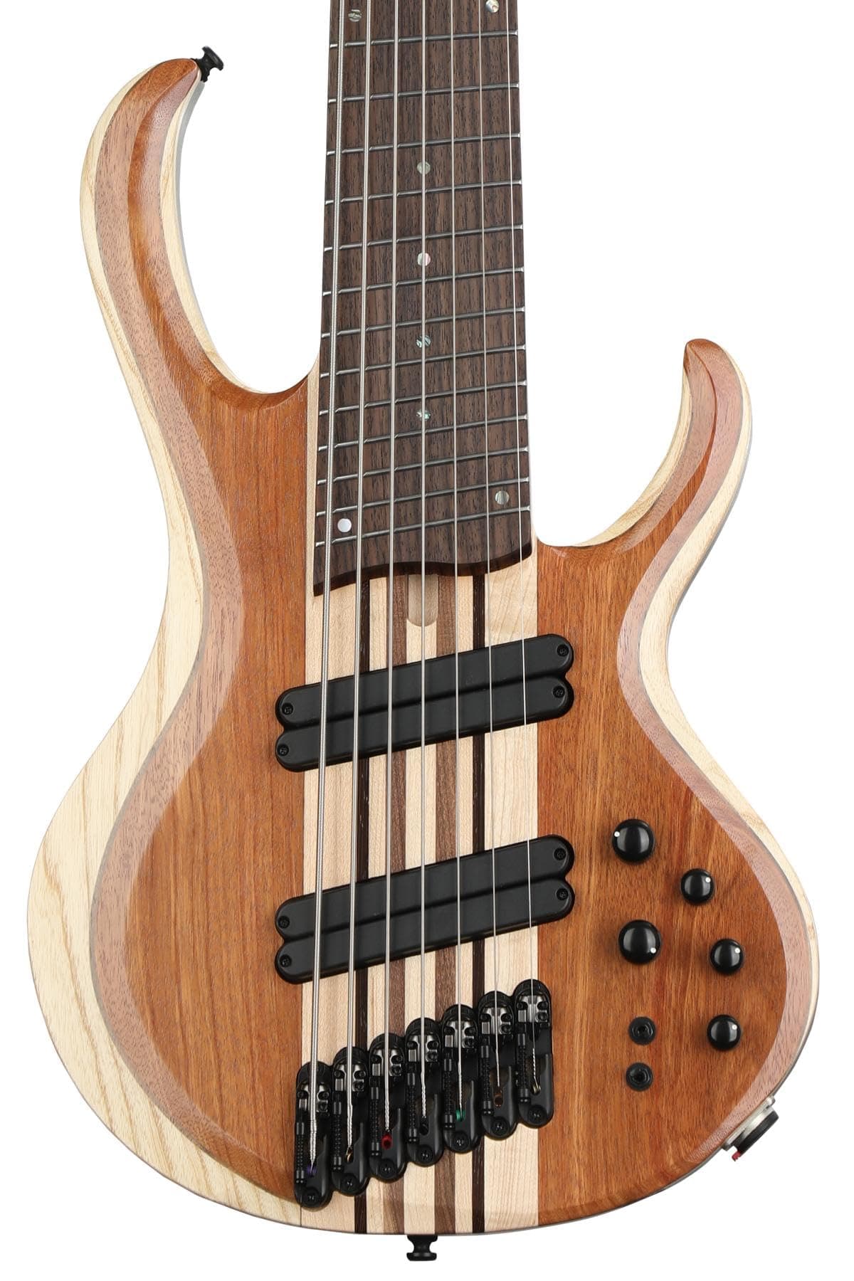 Ibanez BTB7MS-NML Bajo Eléctrico 7 Cuerdas Multiescala Bass Workshop - Natural Mocha Low Gloss, Ibanez BTB, Multi-scale, 7-String, Profesional