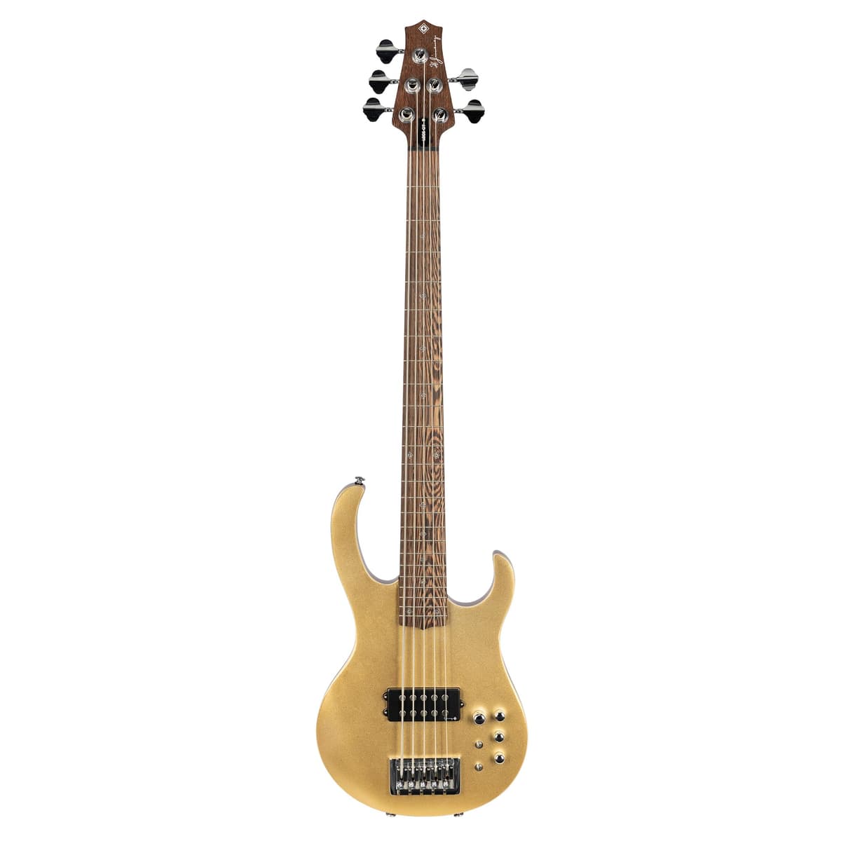 H. Jimenez LBS5-GT Bajo de 5 Cuerdas Gold Top Brillante con Funda Acolchada Deluxe