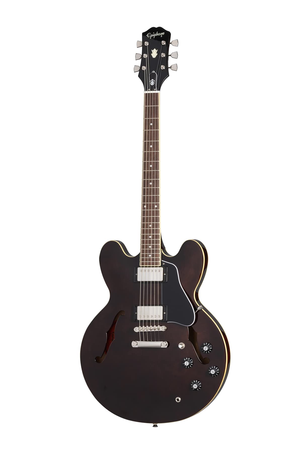 Epiphone Jim James ES-335 70s guitarra semihueca nogal con estuche, EIES335JJSVWNH3