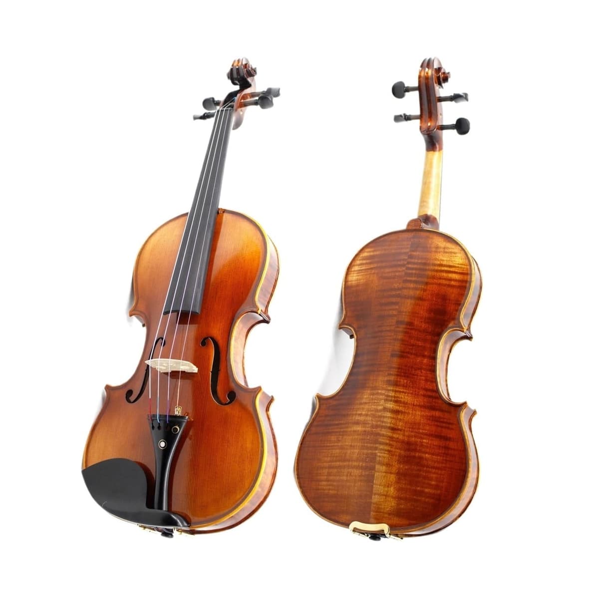JUUTQA GANGFEIONG Violín profesional 3/4 antiguo, arce flameado hecho a mano, instrumento de cuerda (4/4)