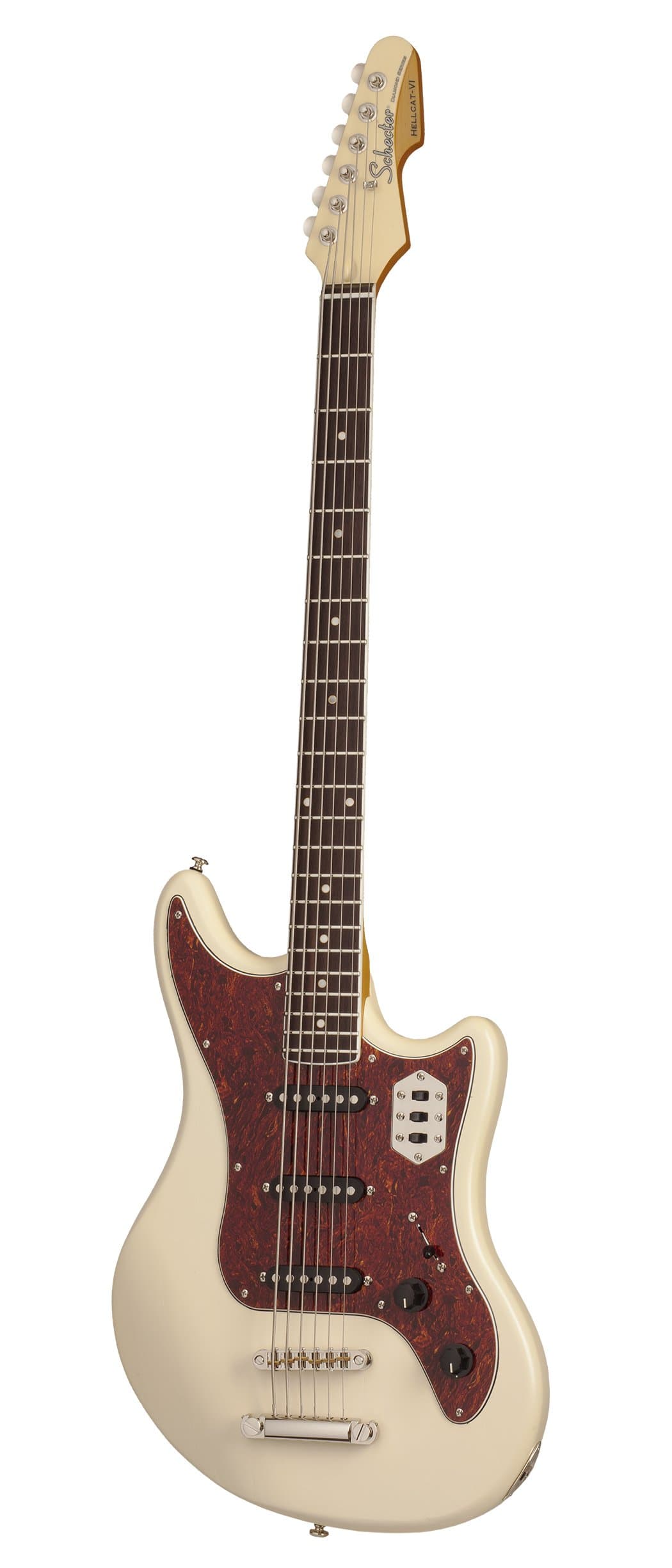 Schecter 294 Guitarra Eléctrica de Cuerpo Sólido 6 Cuerdas, Ivory Pearl (Marfil Perla)