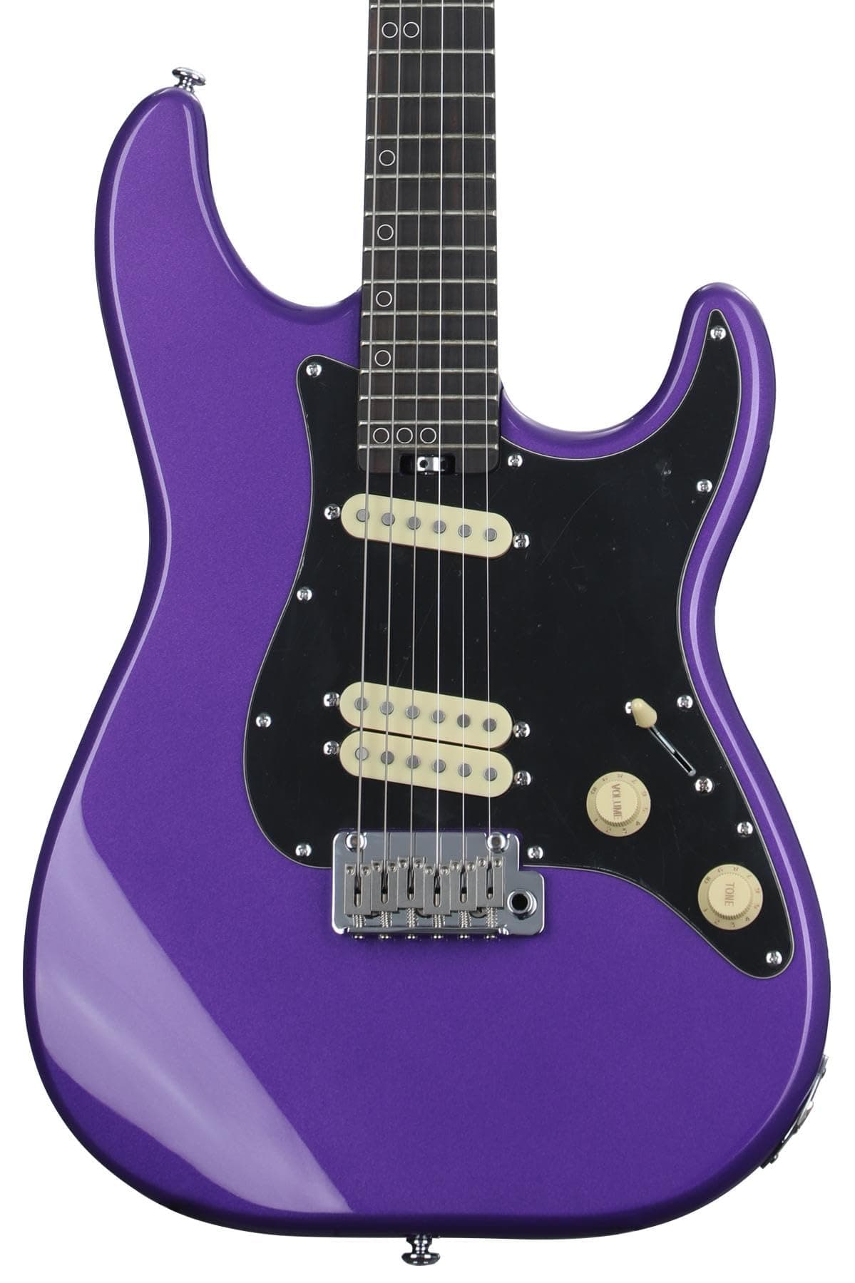 Schecter MV-6 Guitarra Eléctrica - Morado Metálico con Diapasón de Ébano 4200