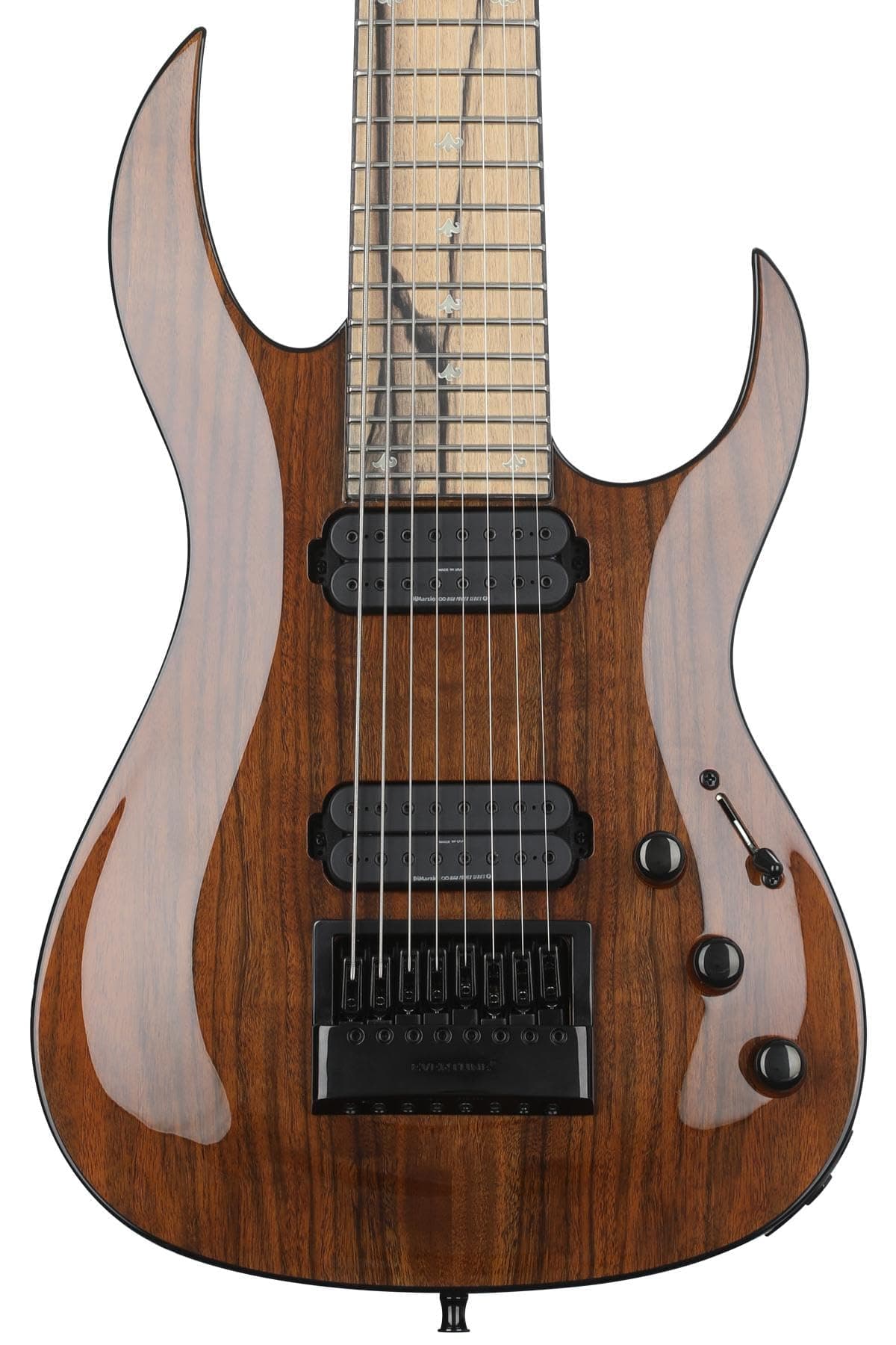 BC Rich Shredzilla Prophecy 8 Archtop - Guitarra Eléctrica de 8 Cuerdas con EverTune - English Walnut SZA824ETEW