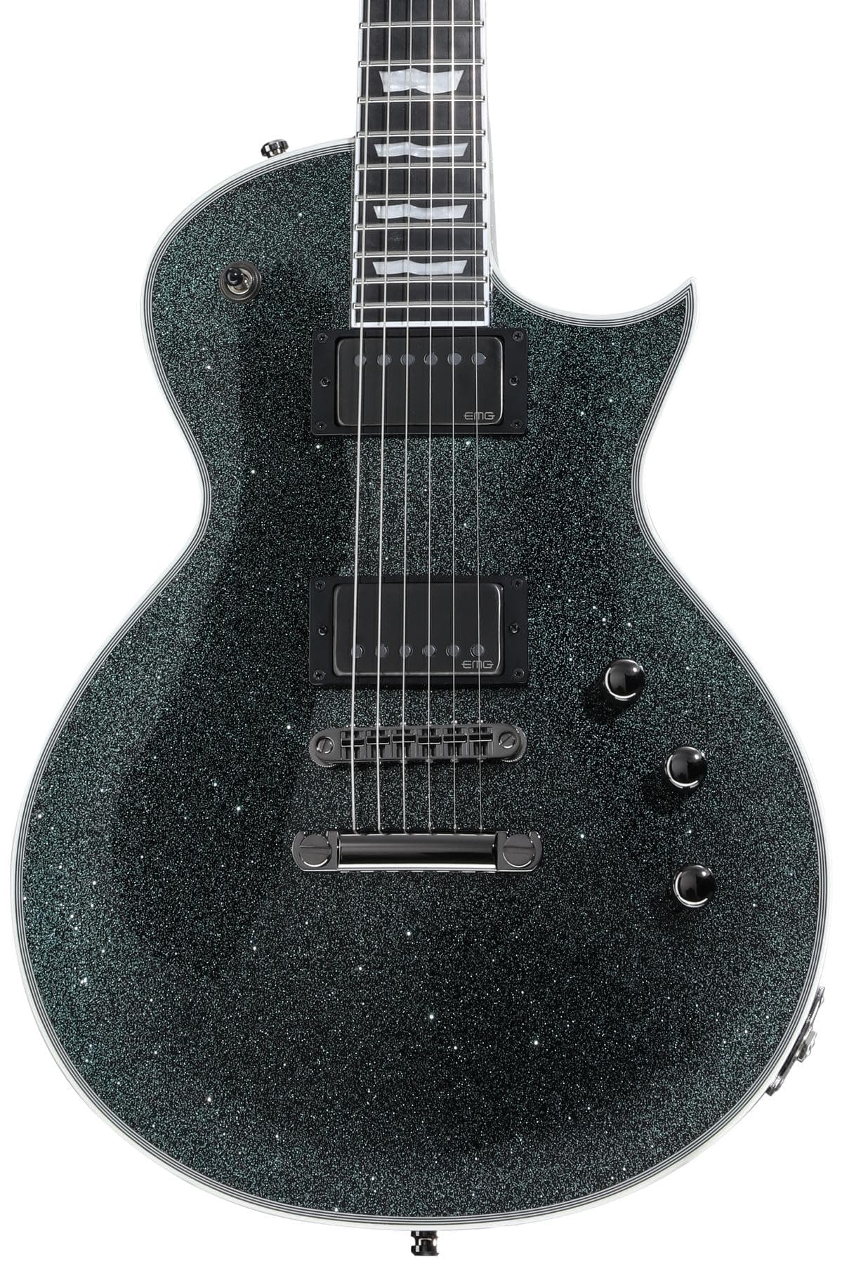 ESP E-II Eclipse EIIECDBGNSP - Guitarra Eléctrica, Granite Sparkle, Cuerpo Single Cut, Pastillas Humbucker, Puente Tune-O-Matic, Marca ESP