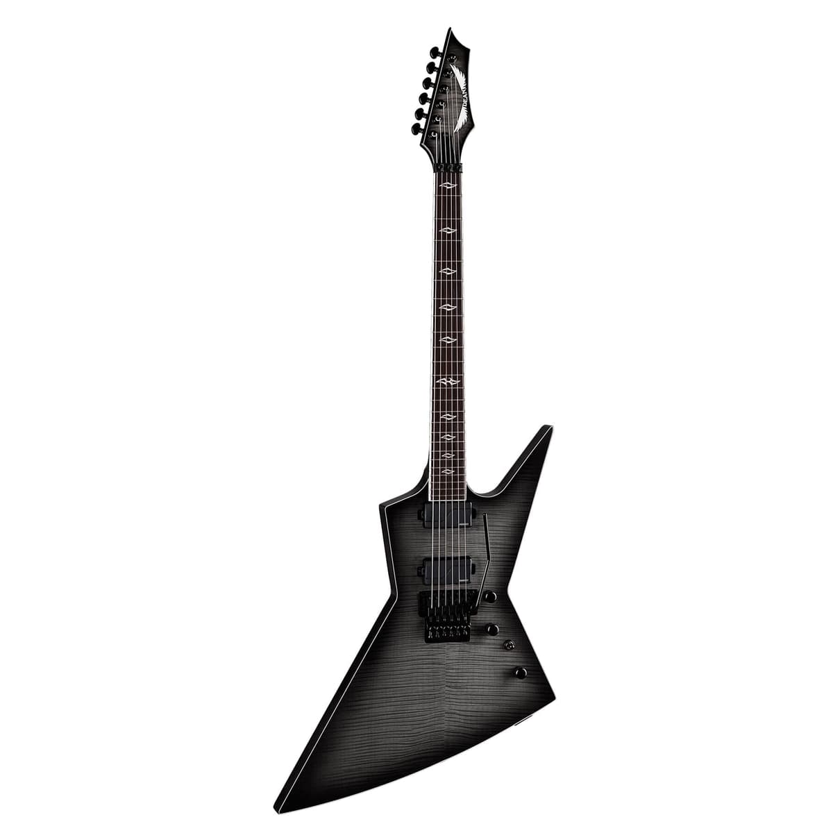 Dean Guitars Zero Select Floyd Fluence, Charcoal Burst, guitarra eléctrica con Floyd Rose y pastillas Fishman Fluence, modelo ZERO SEL F FL CHB