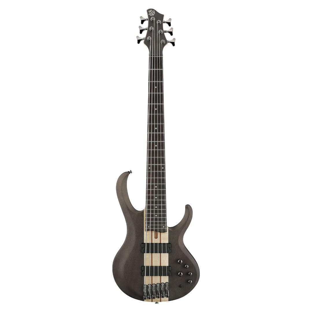 Ibanez BTB606 Standard Bajo Eléctrico de 6 Cuerdas, Diapasón de Palisandro, Transparent Gray BTB606TGF