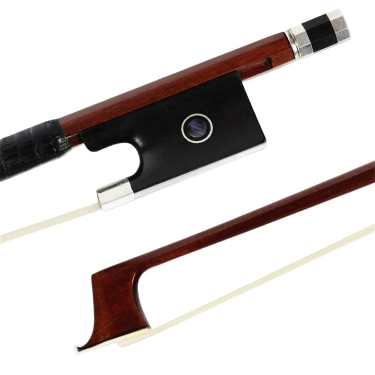 JITAZHIJIA Arco para Violín Profesional Accesorio de Plata de Ley (3/4)