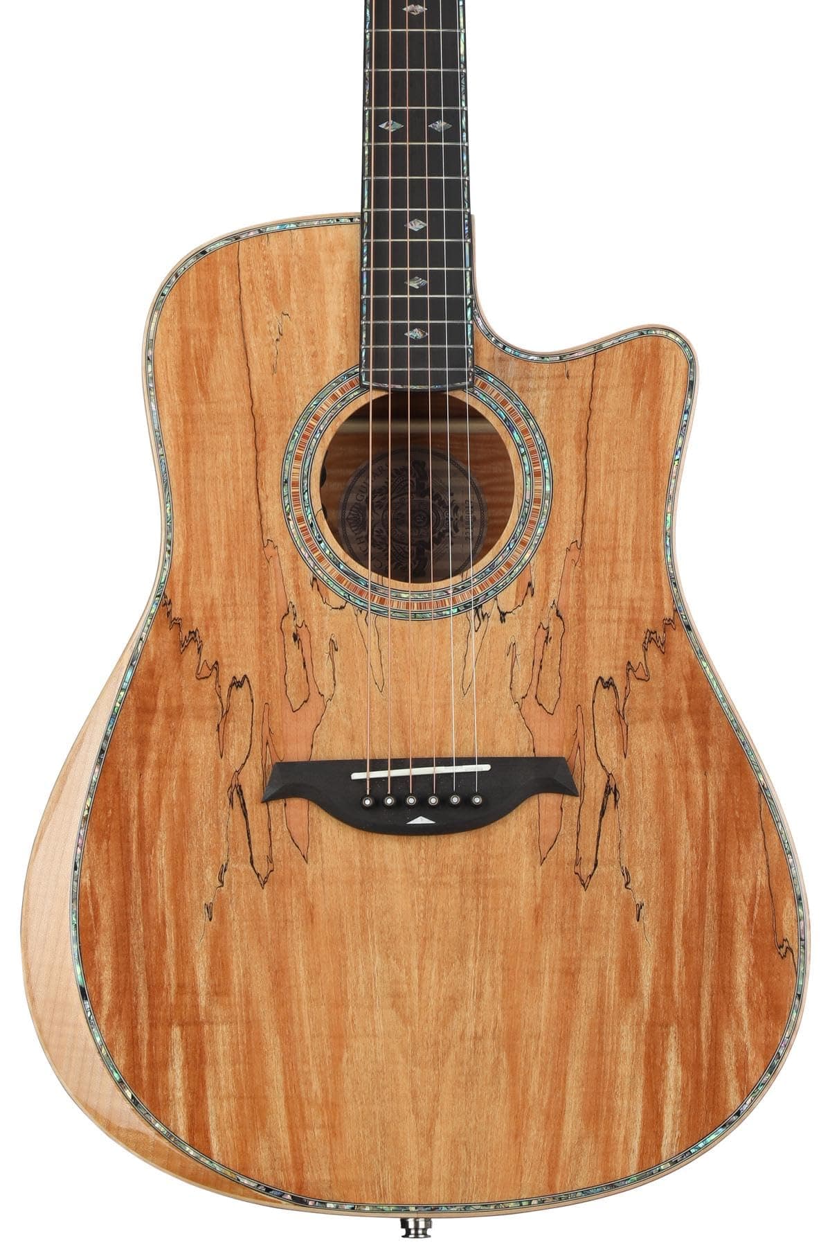 BC Rich Prophecy Series Acoustic Cutaway Guitarra Electroacústica de Arce Spalted, acabado natural BCR200CSM