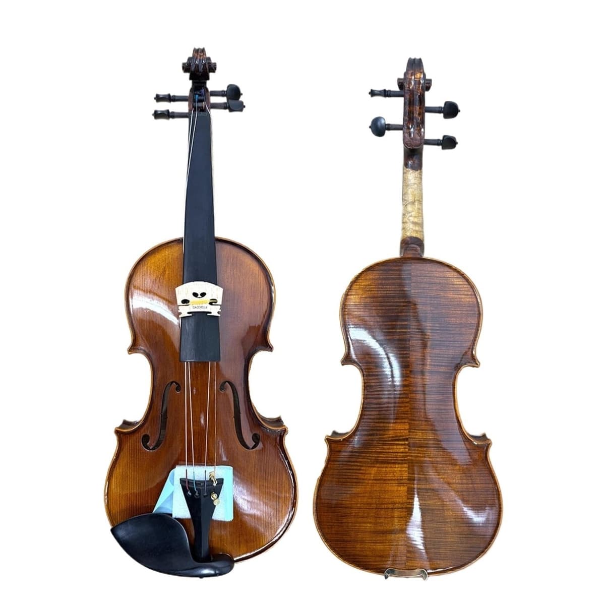 MJRQWS MSZYWJAB Violín 4/4 de Madera Maciza Hecho a Mano de Arce Profesional Instrumento de Cuerdas (4/4)