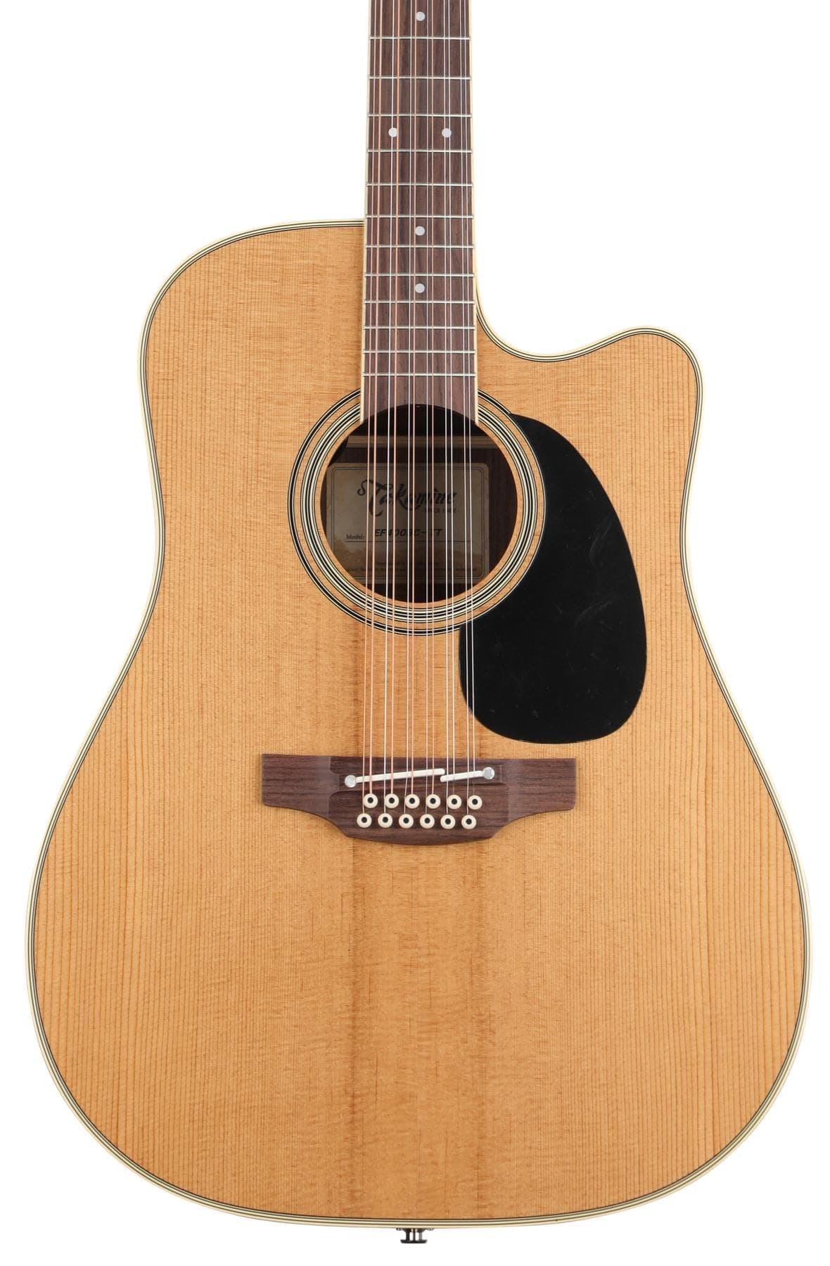 Takamine JEF400SC TT Guitarra Electroacústica de 12 Cuerdas - Natural, Serie TT, Tapa Maciza, Cutaway JTAKEF400SCTT