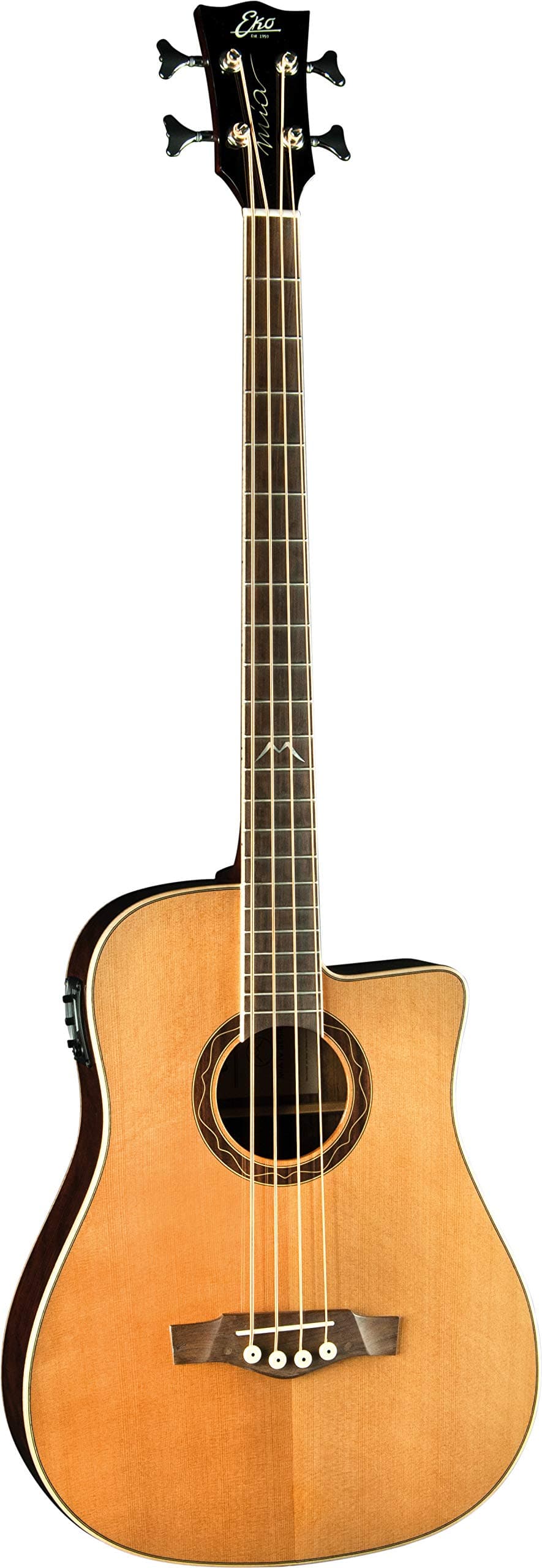 Eko MIA IV 6217234 Bajo Electroacústico Dreadnought de 4 Cuerdas para Escenario y Estudio (06217234)