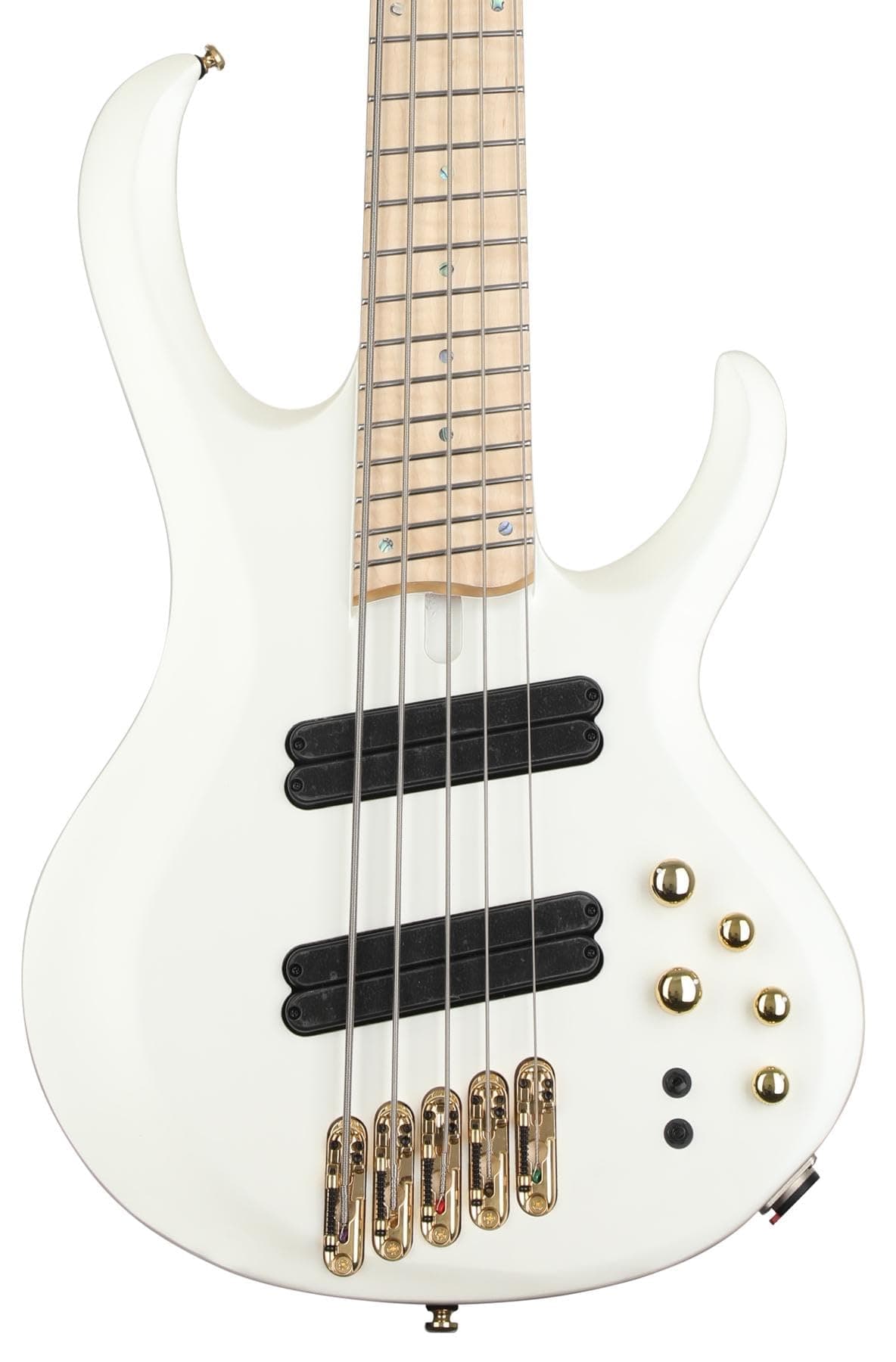 Ibanez BTB605ML Multi-Scale Bajo Eléctrico de 5 Cuerdas - Pearl White Matte (Blanco Perla Mate) BTB605MLMPWM