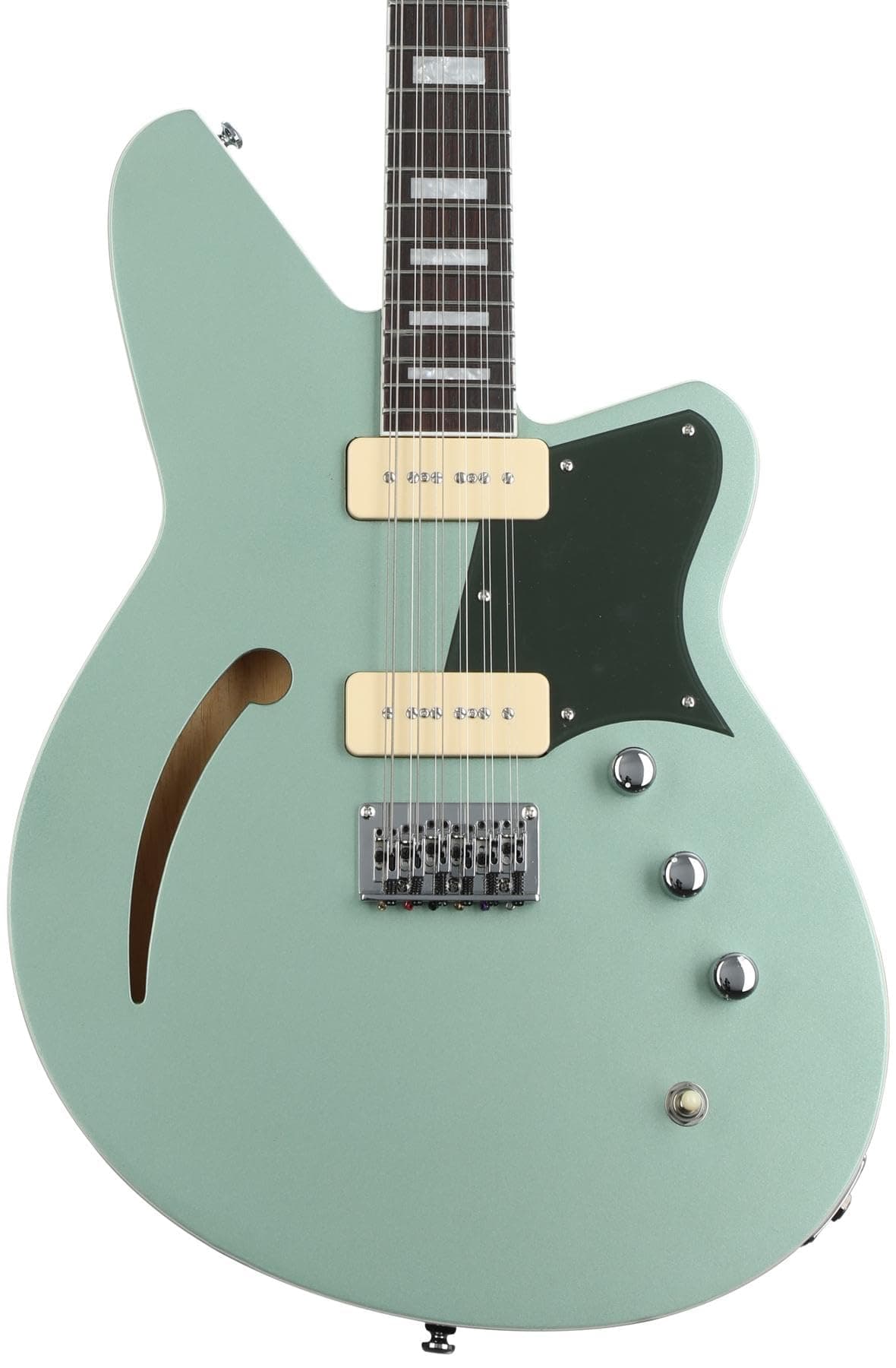 Reverend Airwave Guitarra Eléctrica Semihueca de 12 Cuerdas - Metallic Alpine (Metálico) AW-G-malp-RW-9090-argn-HT
