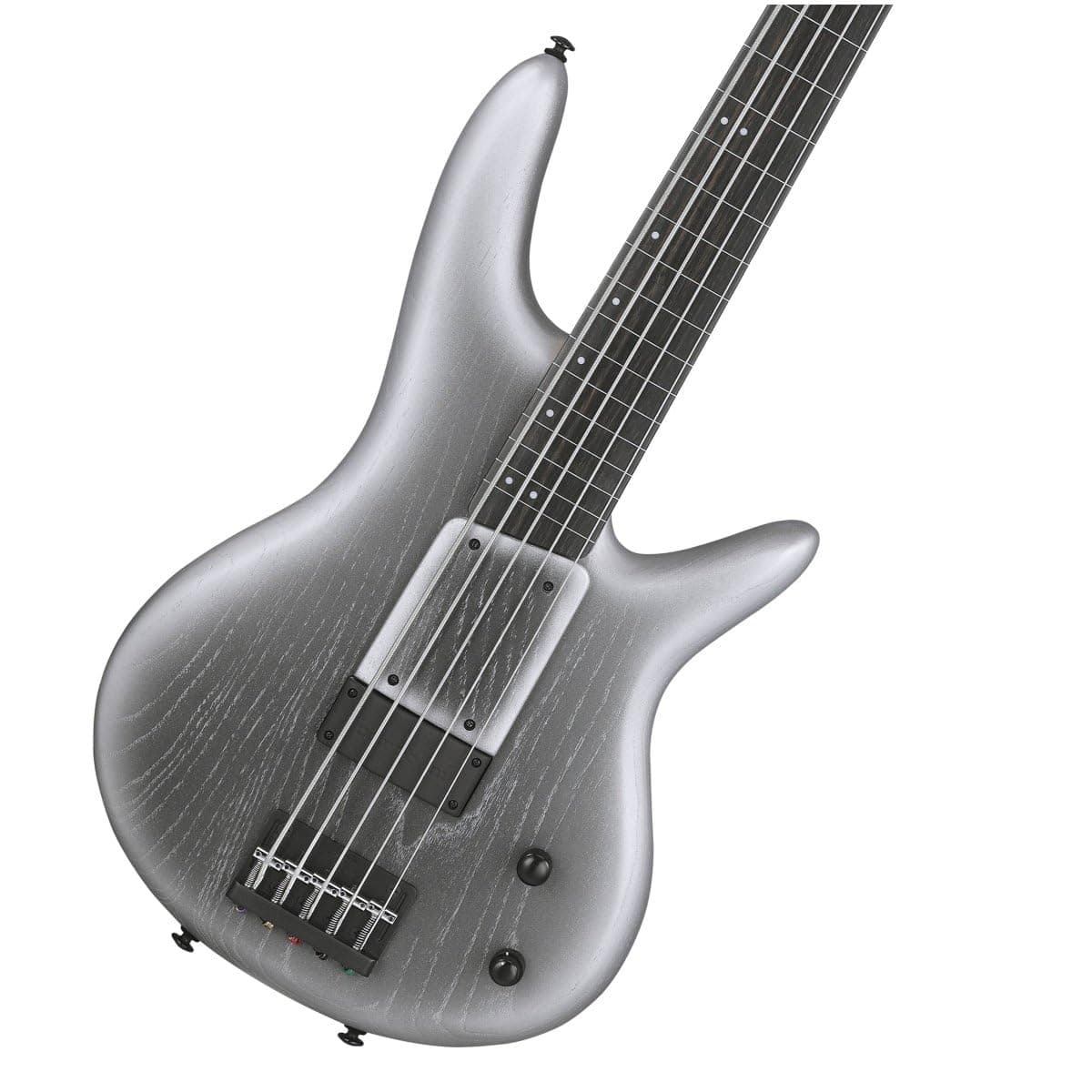 Ibanez Gary Willis GWB25TH-SWF Bajo Eléctrico Fretless de 5 Cuerdas, Edición 25 Aniversario, Silver Wave Burst Flat