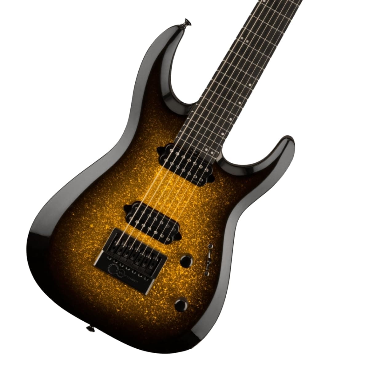 Jackson Pro Plus Series DK Modern EverTune 7 - Guitarra Eléctrica, 7 Cuerdas, Puente EverTune, Gold Sparkle PRPMDKEVTN7GLDSPKL