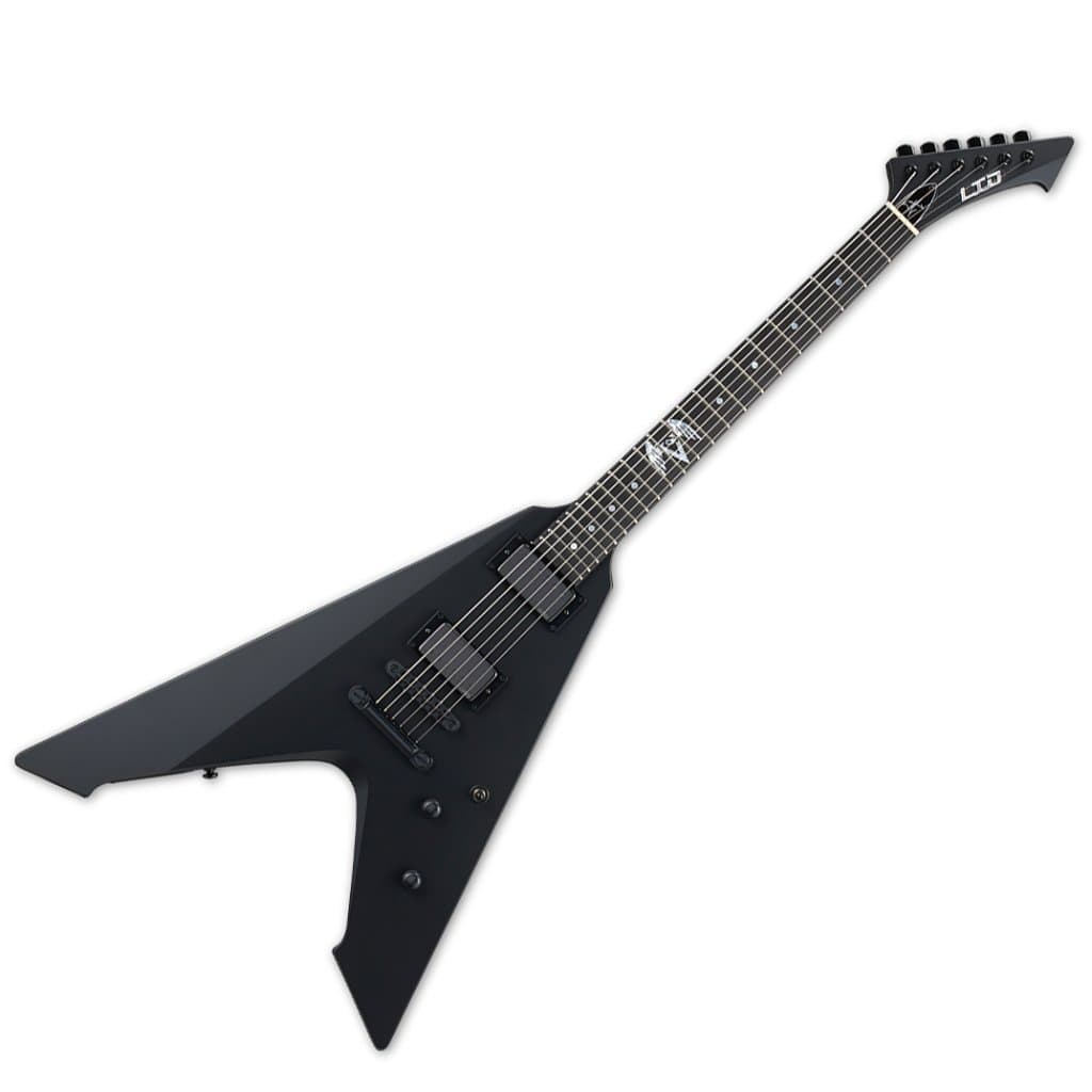 ESP LTD Vulture LVULTUREBLKS Guitarra Eléctrica Signature James Hetfield con Estuche, Satin Black, ESP Guitars
