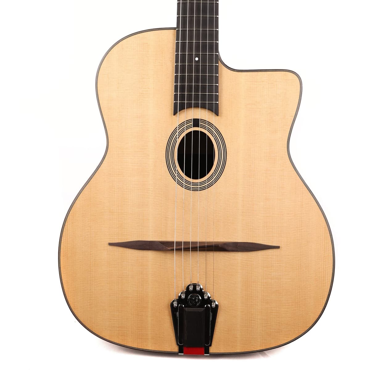 Eastman DM1 Guitarra Gypsy Jazz Natural acústica manouche de madera maciza estilo Django con funda
