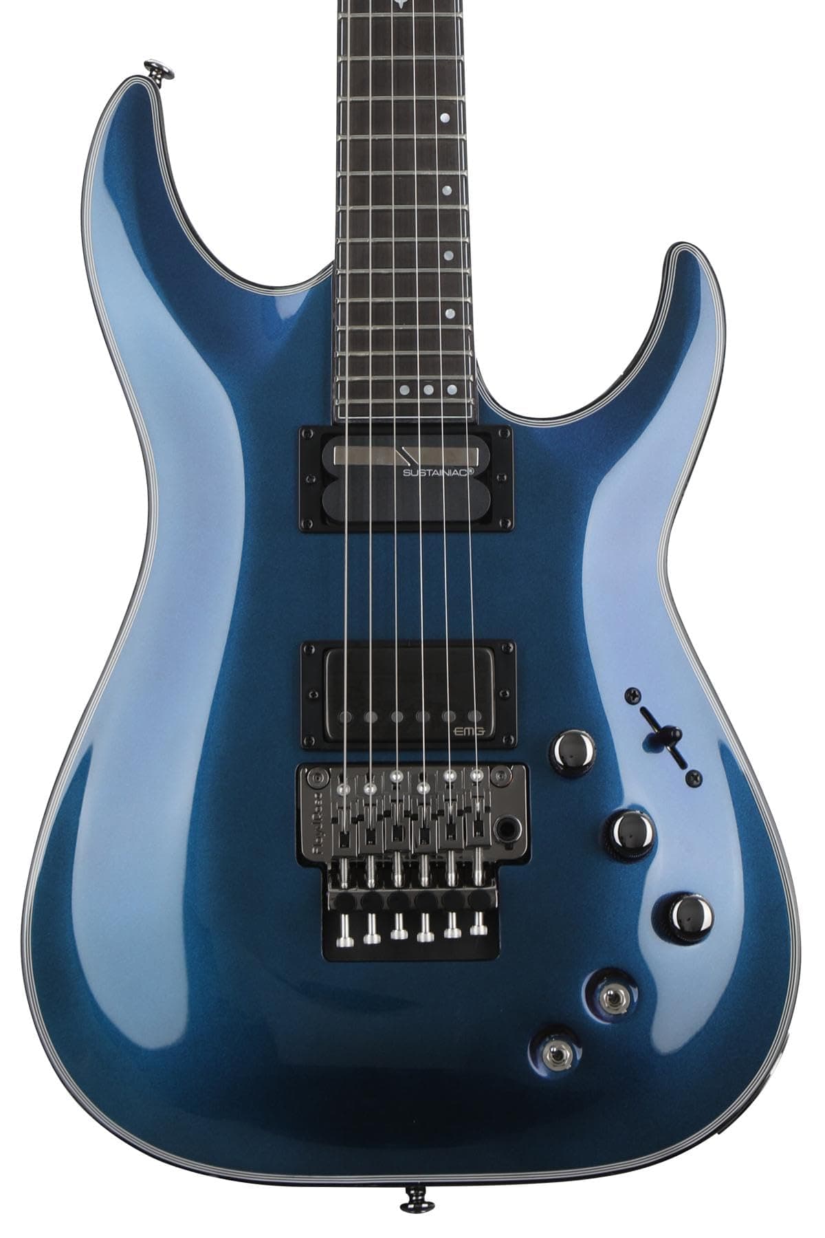 Schecter Hellraiser Hybrid C-1 FR-S Guitarra Eléctrica con Floyd Rose y Sustainer - Ultra Violet 1955