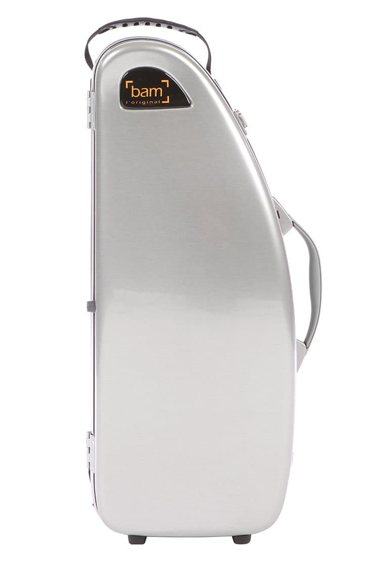 BAM LA DEFENSE DEF4101XLA Estuche Hightech para Saxofón Alto sin Bolsillo - Aluminio Cepillado
