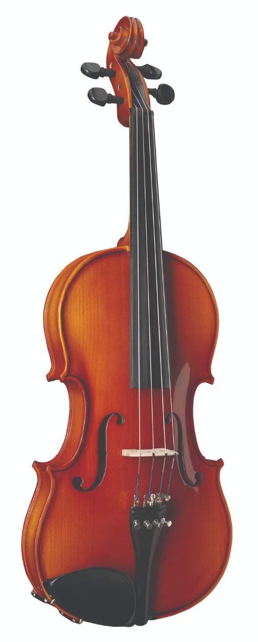 Becker 2000F Viola Acústica 4 Cuerdas, Acabado Rojo-Dorado Brillante, Instrumento de Cuerda Profesional