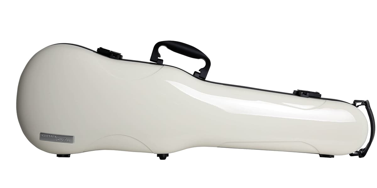 Gewa Air 1.7 303250003 Estuche para violín rígido liviano resistente choque y temperatura con arco y accesorios