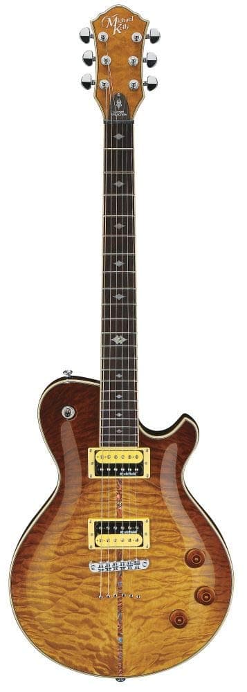 Michael Kelly Patriot Instinct Bold Custom Collection MKPICSCPRA - Guitarra Eléctrica de Cuerpo Sólido de 6 Cuerdas, Diestros, Scorched