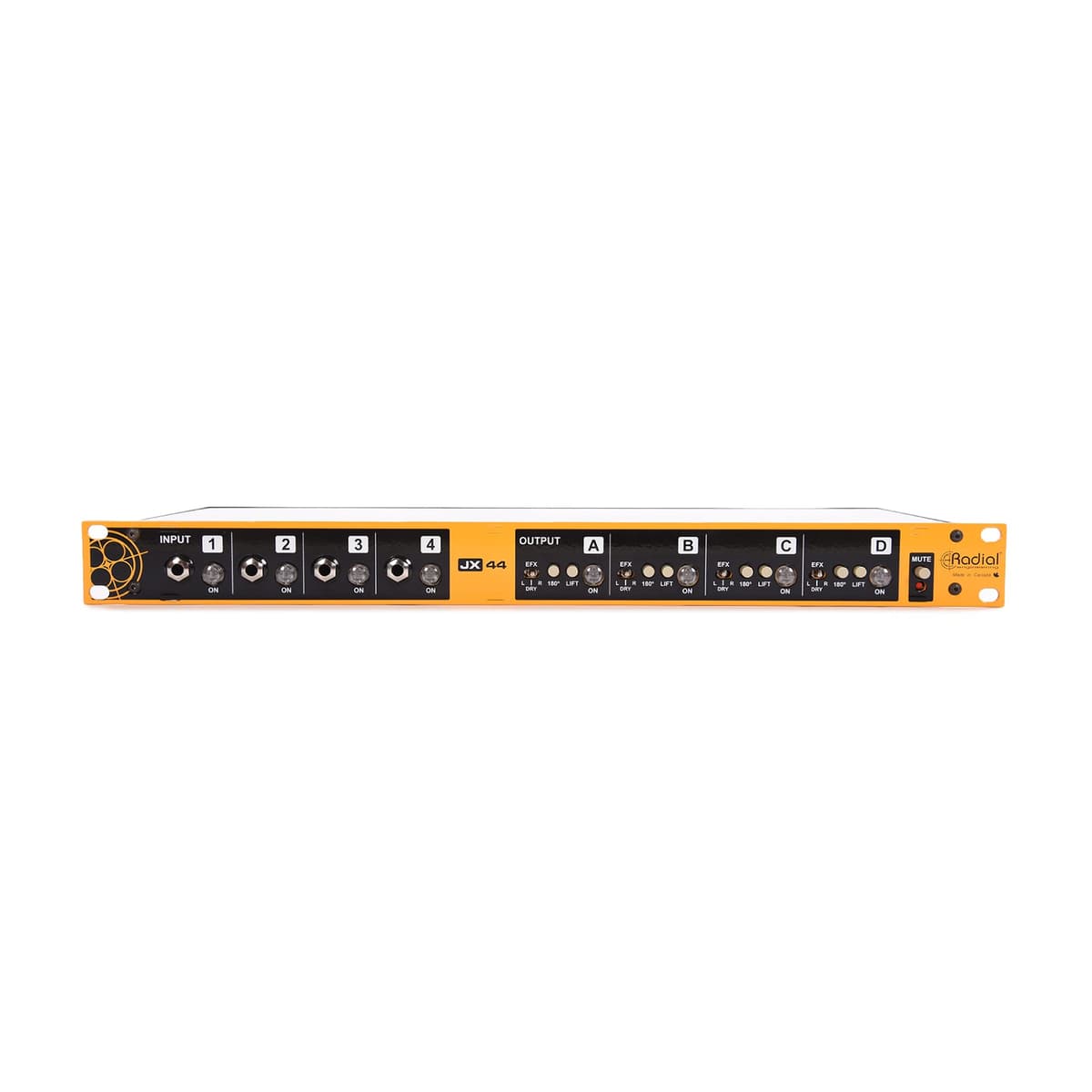 Radial Engineering JX44 V2 Gestor de Señal para Guitarra y Amplificadores de Concierto y Gira (R800 6502)