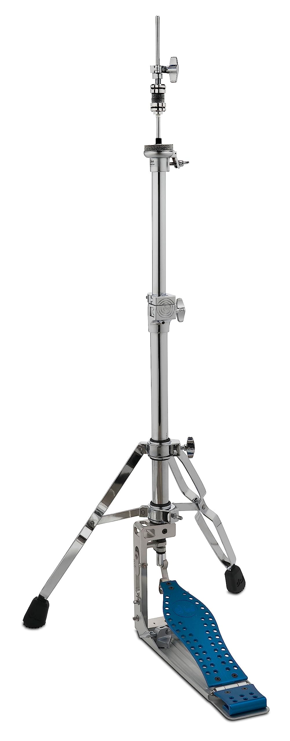 DW DW Series DWCPMDDHH2BL Hi-Hat de 2 Patas, Tracción Directa Mecanizada, Edición Cobalto, Colorboard