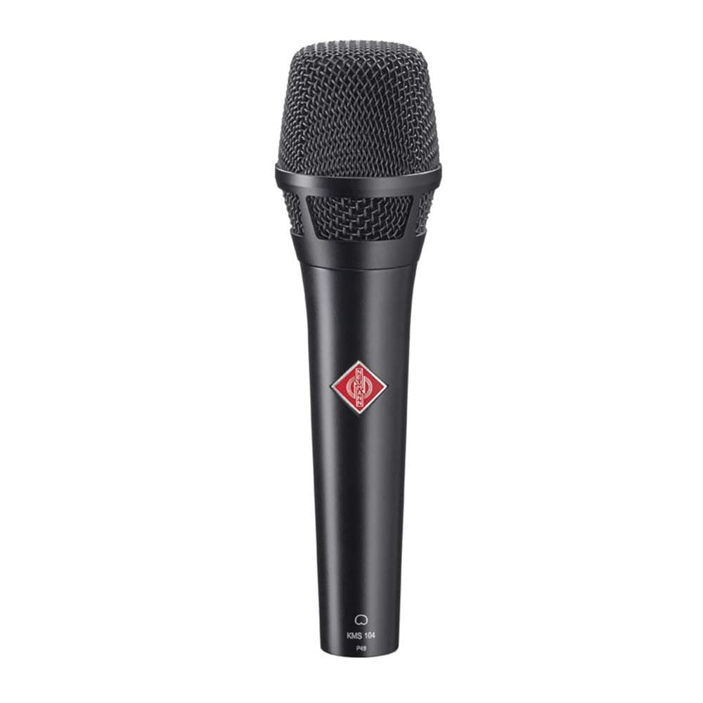 Neumann KMS104 Plus Micrófono Cardioide, 20Hz-20kHz, Impedancia de Carga 1 kΩ, con Estuche KMS y Abrazadera de Pie SG 105, Color Negro 8625