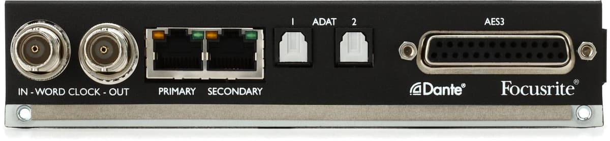 Focusrite ISA ADN8 Tarjeta A/D de 8 canales para preamplificadores ISA, expansión digital AES3/ADAT/Dante AMS-ISA-ADN8