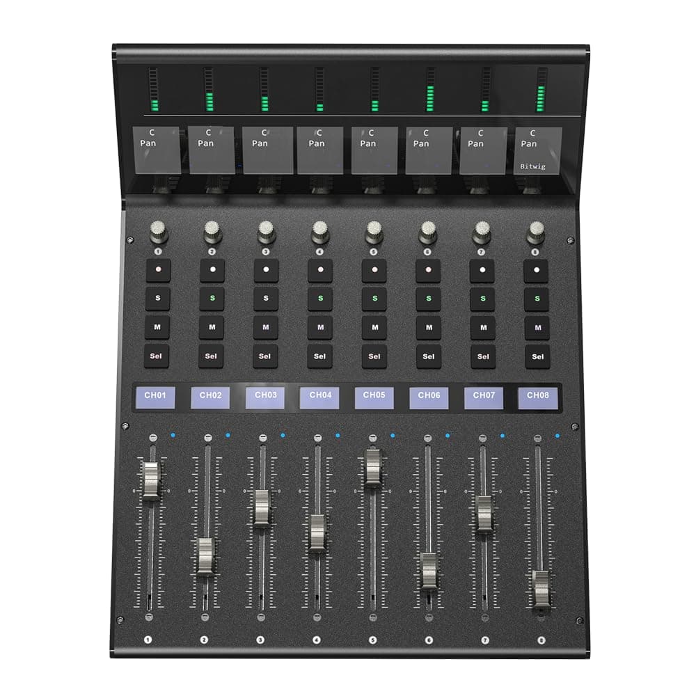 iCON Pro Audio V1-X Extender para superficie de control V1-M con faders motorizados, controlador DAW expandible