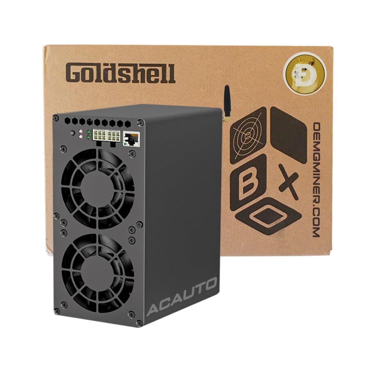 ACAUTO Goldshell Mini Doge 3 Miner ASIC para Dogecoin y Litecoin, Doble Modo 700MH/400W o 550MH/260W, Versión WiFi, sin fuente de poder (PSU)