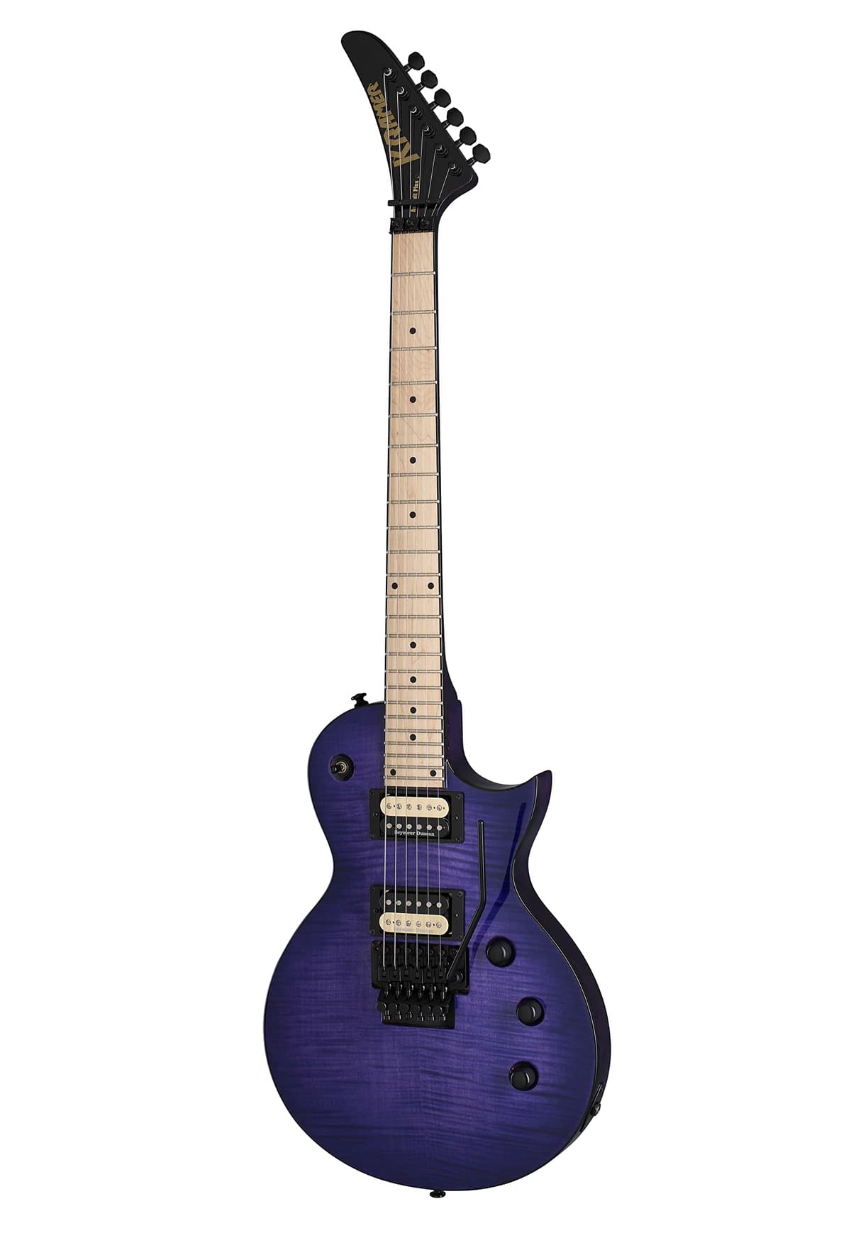 Kramer Assault Plus KASSTPBF1 guitarra eléctrica Floyd Rose color Trans Purple Burst negra