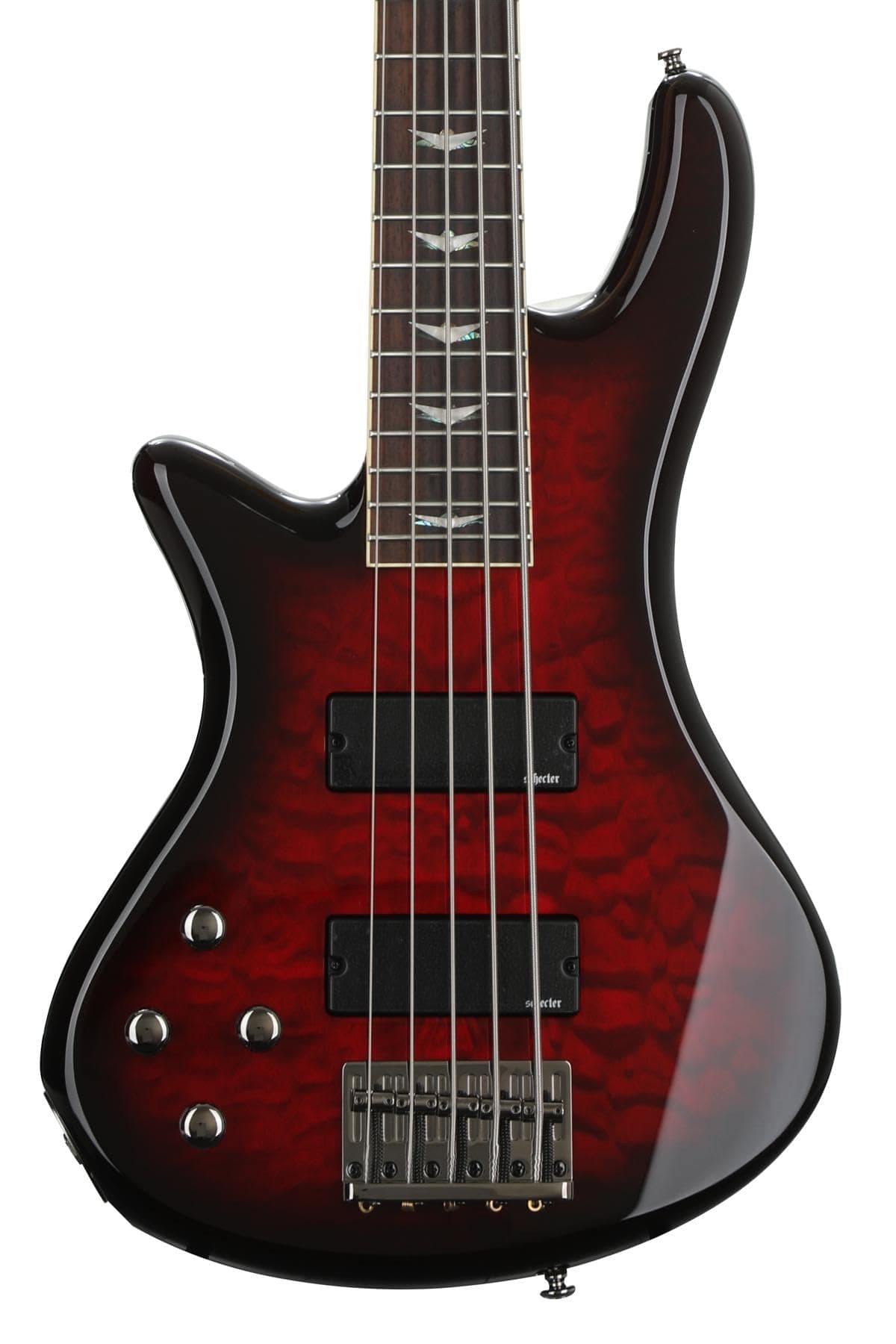Schecter Stiletto Extreme 5 2508 Bajo Eléctrico Zurdo - Black Cherry, 5 Cuerdas, Schecter Guitar Research, PartNumber 2508
