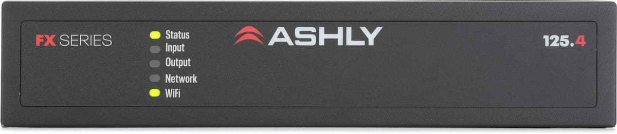 Ashly FX60.2 Amplificador Clase D 2x60W 1/2 RU con DSP y Wi-Fi