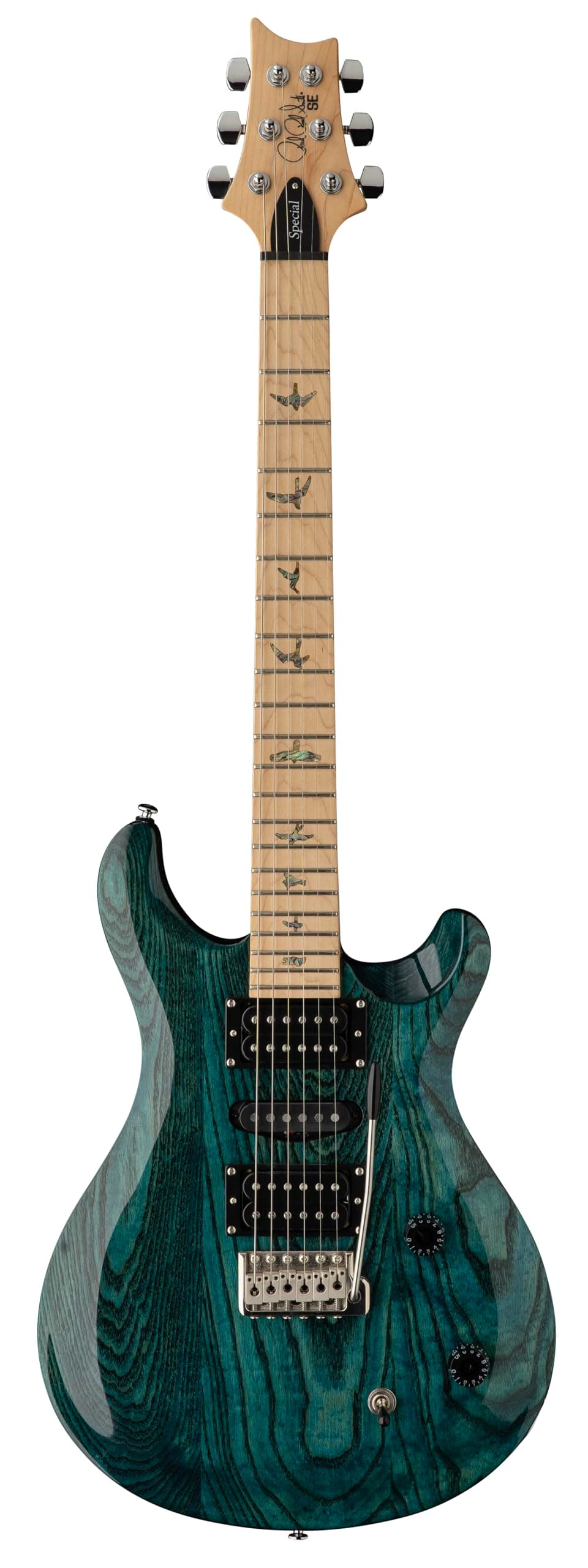 PRS SE 112886 Iri Blue Guitarra Eléctrica 6 Cuerdas Swamp Ash Special Derecha con Funda Gigbag 112886::IB: