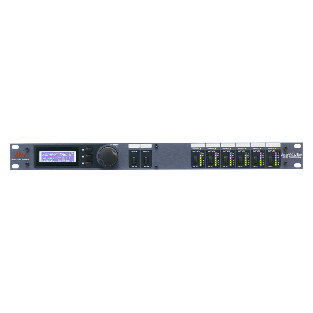 dbx ZonePRO 1260m Procesador Digital de Zonas 12x6 con Link Bus, DSP, Matriz de Audio, Control Remoto, Instalación Comercial