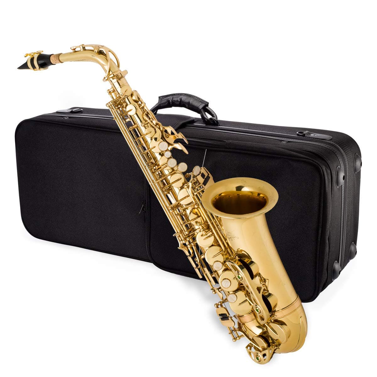 Jean Paul USA AS-400GP Saxofón Alto Estudiantil Bundle Premium con estuche, boquilla y accesorios completos