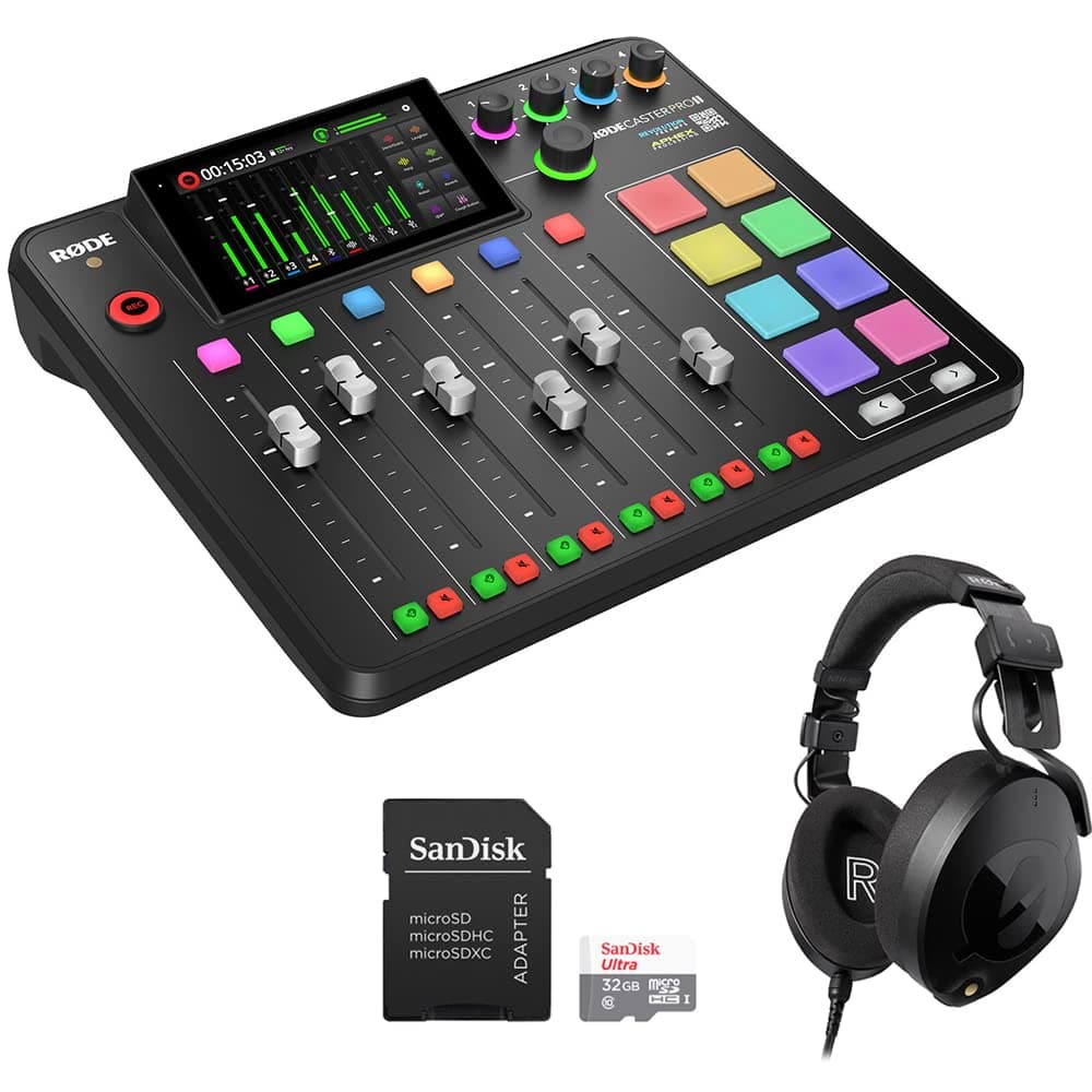 Kellards RCP II Estudio de Producción de Audio Integrado Bundle con Audífonos Over-Ear Profesionales NTH-100 y Tarjeta de Memoria microSDHC 32GB