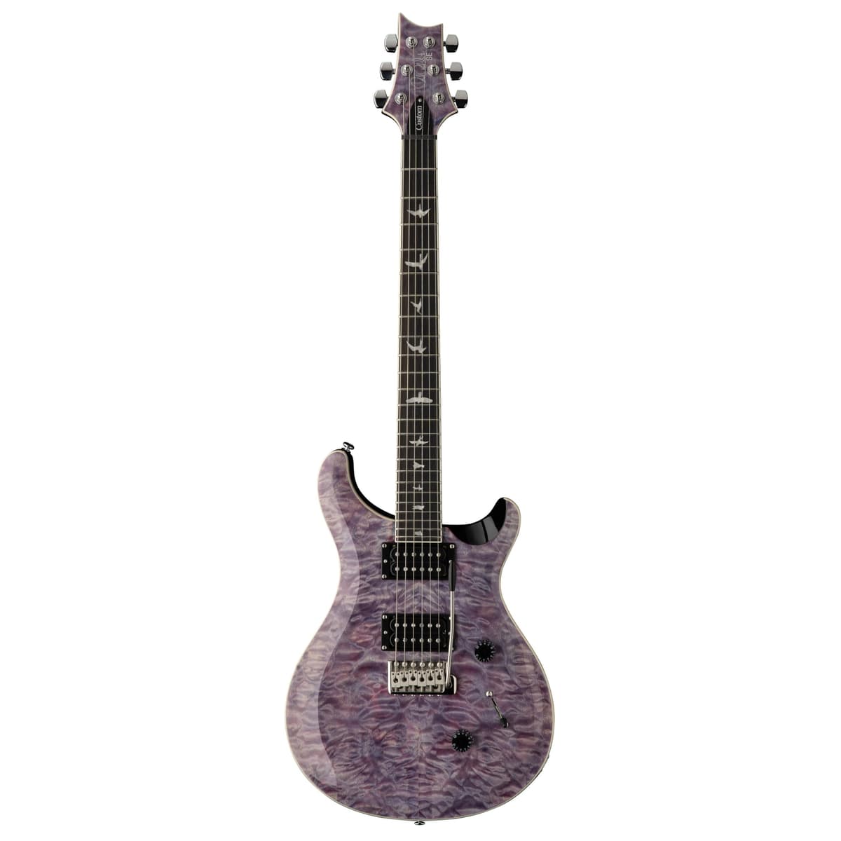 PRS SE Custom 24 Quilt 6 cuerdas Guitarra Eléctrica color Violeta con Funda, Diestro, (107876::VI:)