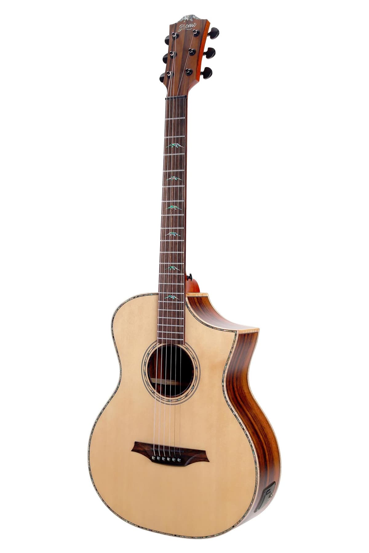 Bromo BAR 5CE Guitarra Electroacústica All-Solid Cutaway de Cuerpo Macizo, Acoustic/Electric, Modelo BAR 5CE, Marca Bromo, PartNumber BAR 1H