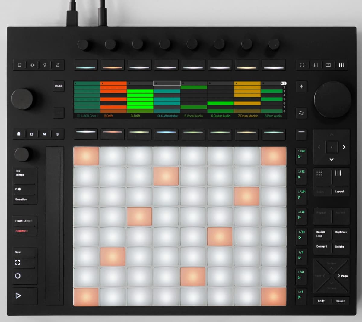 Ableton Push 3 88941 Controlador Desktop Workstation con 64 Pads MPE e Interfaz de Audio, Producción Musical, MIDI, USB, Control Total en Vivo y Estudio