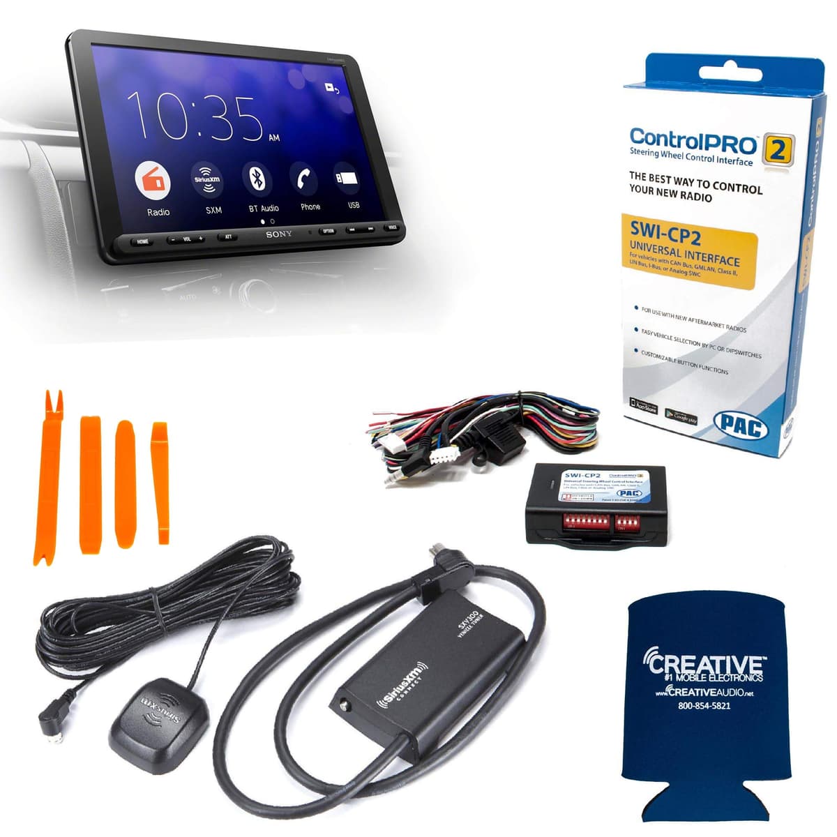 Sony XAV-AX8000 Receptor Multimedia 8.95" Bluetooth con Kit SiriusXM, Interfaz de Volante y más (Modelo 4181d2b6-1fe2-4718-8ecf-0de2c7dd05bb)