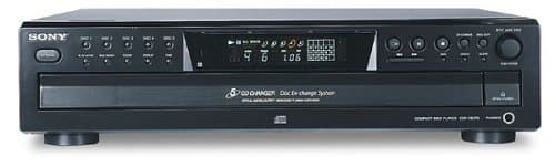 Sony CDP-CE375 Reproductor de CD Cambiador de 5 Discos Estéreo Audio Hogar Control Remoto Plateado CDPCE375S.CEL